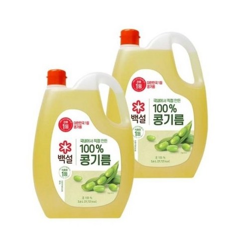 백설콩기름 - 백설 콩기름 3.6L 2개