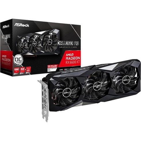 rx6600 - ASRock Radeon RX 6600 XT 챌린저 DOC 8GB GDDR6 PCI Express 그래픽 카드, RX 6600 XT Challenger Pro 8GB