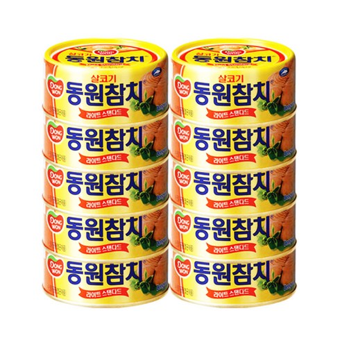 동원 라이트 스탠다드 참치, 100g, 20개