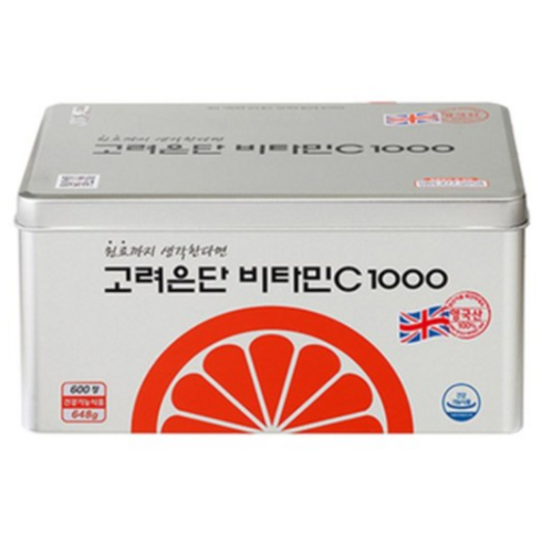[정품] 고려은단 비타민C 1000 600정 (300정씩 X 2통 정품 스틸박스 포장), 300정, 2개
