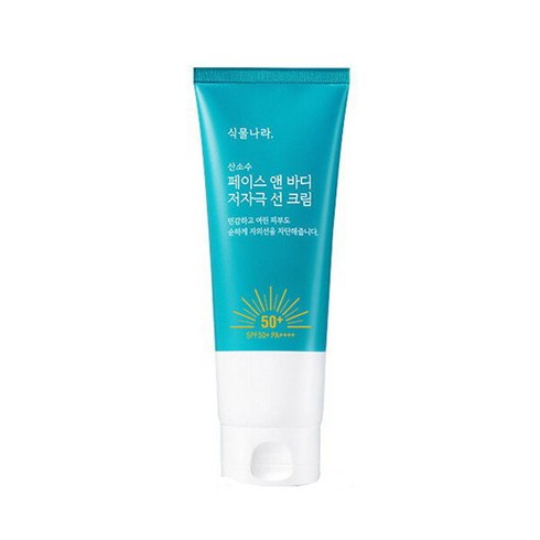 식물나라 산소수페이스앤바디 저자극 선크림 SPF50+ PA++++, 1개