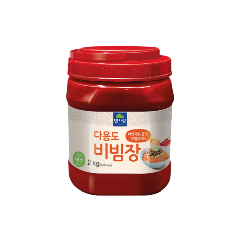 면사랑비빔장 - [푸드토스] 면사랑 다용도 비빔장2kg 비빔냉면장 쫄면장 비빔국수 골뱅이무침 냉면 아이스박스포장, 2kg, 1개