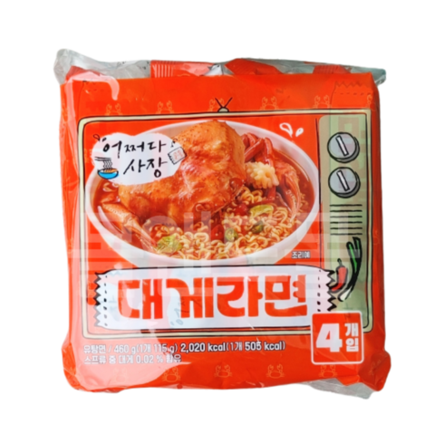 어쩌다 사장 대게라면 115g, 115g x 4개입