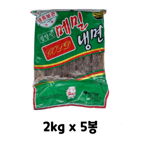 농민식품 평양식 메밀냉면 2kg X 5봉, 5개