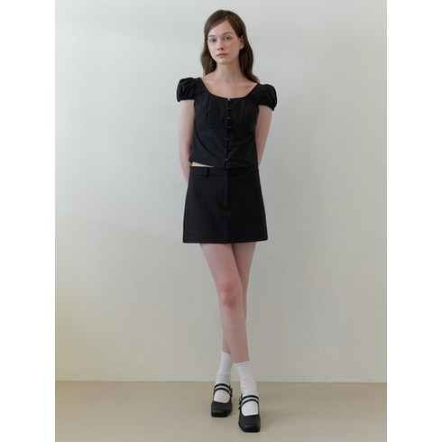 카인더베이비 - kinda basic mini skirt - black
