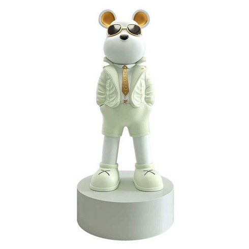 곰 장식 블루투스 거실 생일선물 트레이 조명 폭력곰 스피커, 그린