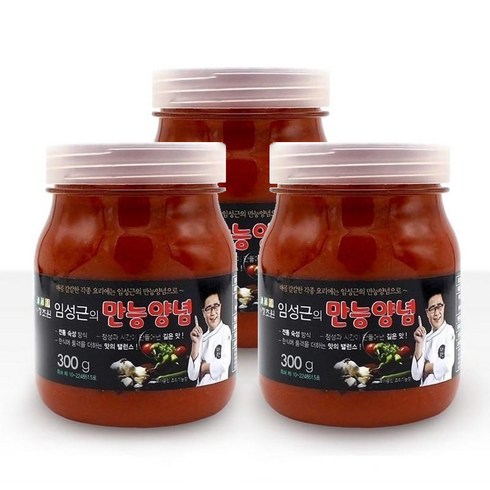 임성근의 한끗다른 만능간장 7통 - 임성근의 만능 양념장 (300ml ) 제육볶음 닭갈비 고등어조림, 3개, 300ml