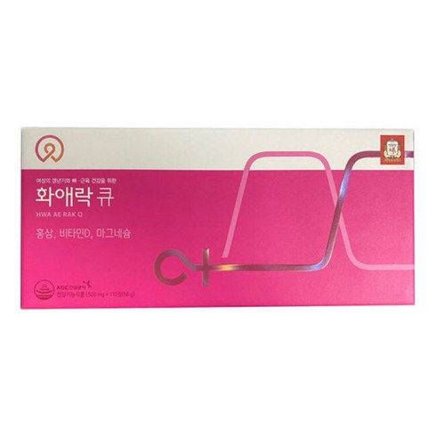 [정관장] 화애락 큐 500 mg x 112정 쇼핑백포함 dhmall, 1개