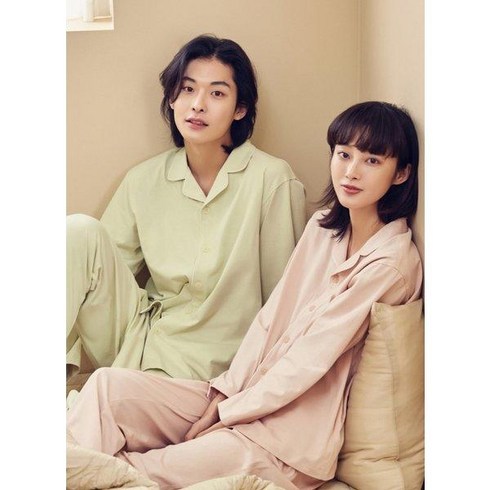 [국내 매장판] 탑텐 공용 쿨에어 코튼 긴팔 파자마 SET-UP MSD5UI3001 735797