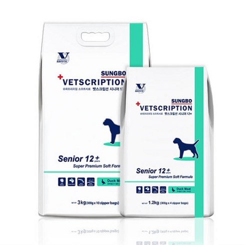 벳스크립션 시니어 12+ VETSCRIPTION SENIOR 1.2kg (300g x 4지퍼팩)