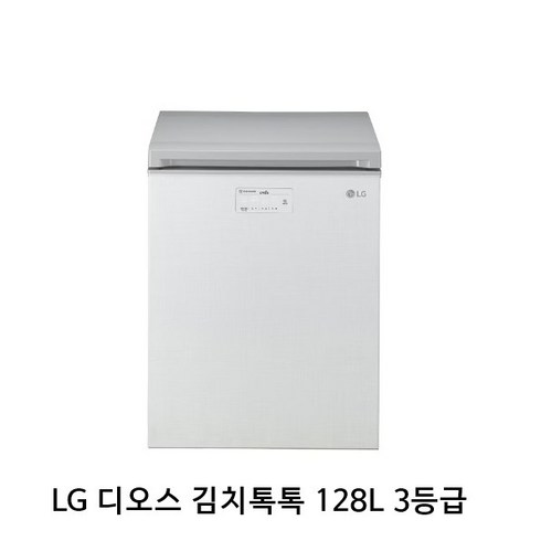 LG전자 디오스 김치톡톡 뚜껑형 다용도 김치냉장고 방문설치, 린넨 화이트, K132LW123