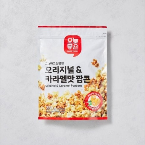 오늘좋은 오리지널 카라멜 팝콘, 3개, 280g