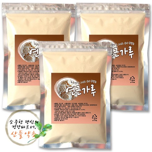 얼라맘마연근밥가루 - [할인 행사중]국내산 연근 가루 분말, 300g, 3개