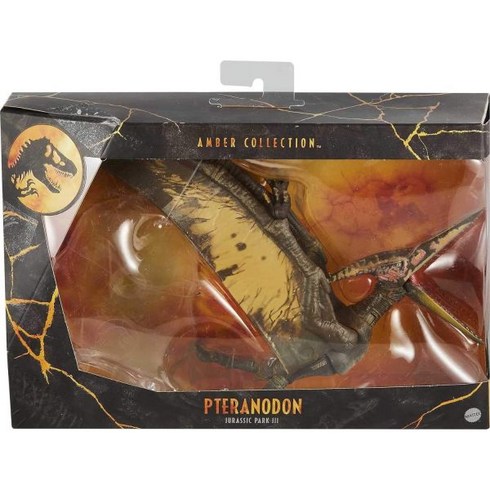 Jurassic World Toys Amber Collection Pteranodon 6-in Dinosaur Action Figure Movie-Authentic Detail M