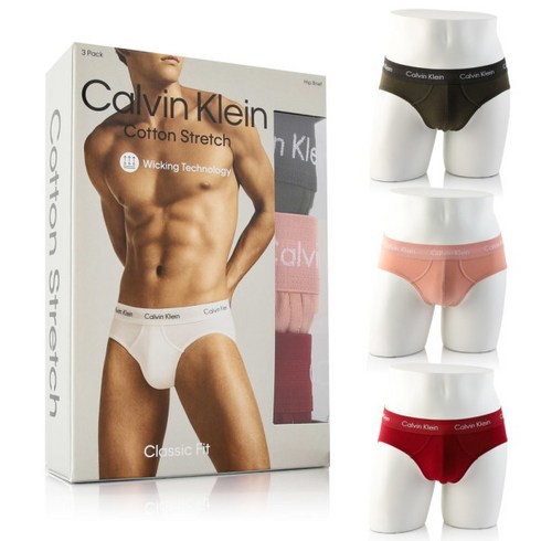 [캘빈클라인 언더웨어] CK 남성 삼각팬티 NB2613 950 3PACK SET