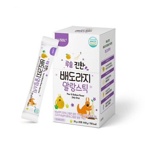 루솔배도라지말랑스틱 - 루솔 [루솔] 진한 배도라지 말랑스틱 1박스 (20포), 400g, 1개