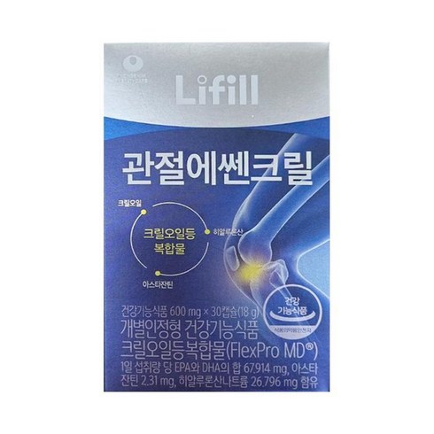 라이필 관절에쎈크릴 600mg 30캡슐 1박스 CZ, 기본