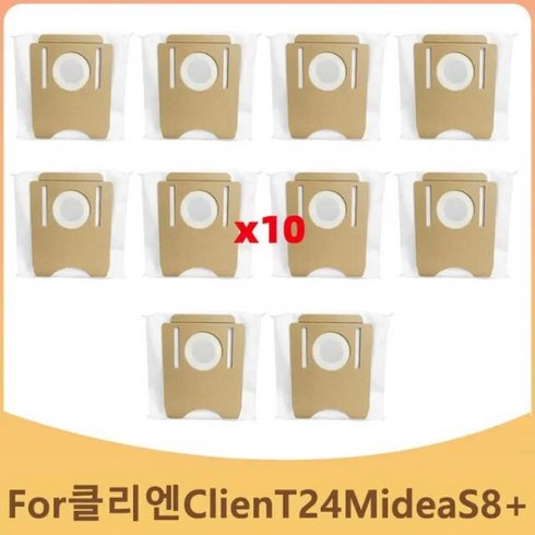 클리엔 Clien T24 / S8+ 로봇 청소기 부품 모프 HEPA 필터 먼지 가방 교체 액세서리와 호환, 06 set 4