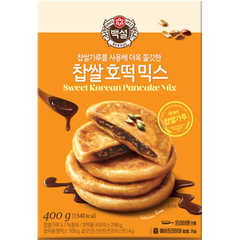 백설 찹쌀호떡믹스, 400g, 3개