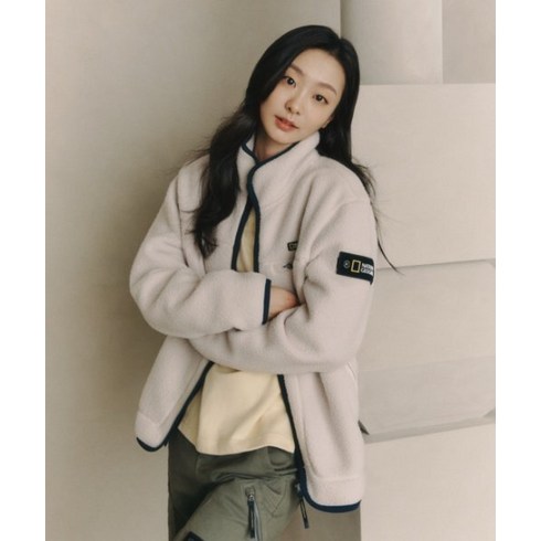 2023년 가성비 최고 n224ufj940 - (국내매장/AS) 내셔널지오그래픽 N224UFJ940 코버스 하이넥 경량 플리스 집업 L BEIGE