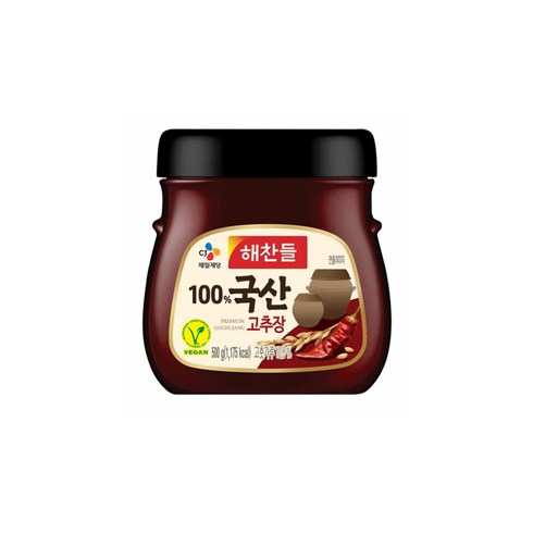 해찬들국산고추장 - 해찬들 모든 원재료가 100% 국산고추장, 500g, 6개