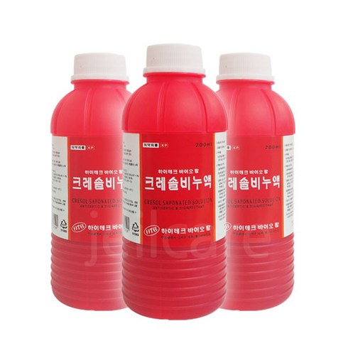 크레졸 - 하이테크 바이오 팜 크레졸비누액 200ml 살균제/소독제, 3개