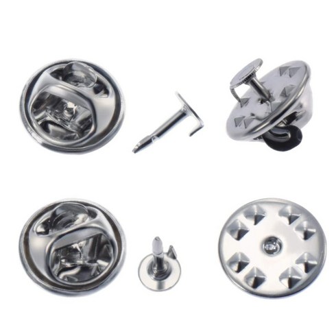 마스크 가드 고정핀 뱃지, 10개, 실버