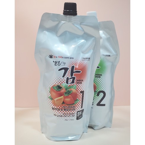 젤존 감 트리트먼트 칼라크림(1제/500ml+2제/500ml), 5N갈색, 5N갈색, 1세트