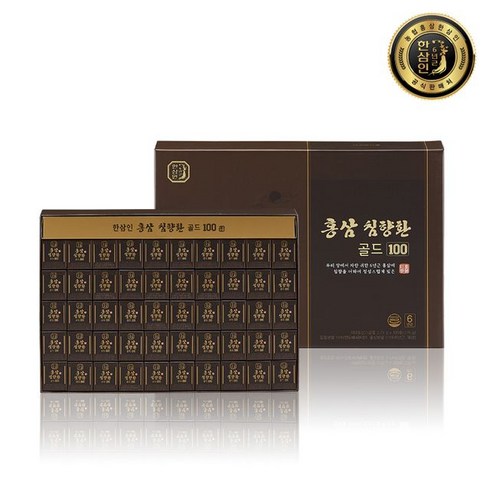 한삼인 한삼인 홍삼침향환골드 100환 x 1세트, 100개입, 3.75g, 1개