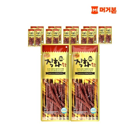 머거본육포 - 머거본 영양간식 국내산 직화 육포 x10, 180g, 10개