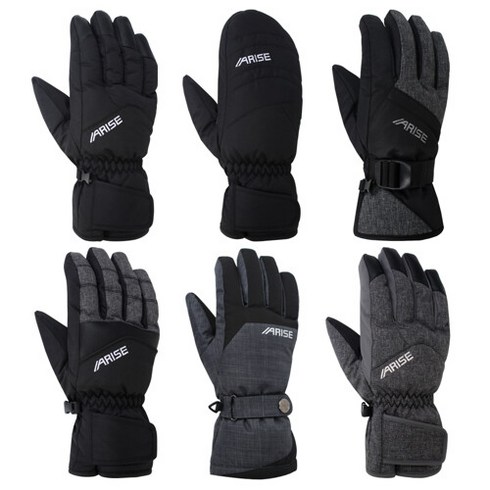 2023년 가성비 최고 awga021 - 어라이즈 WG008 성인 주니어 방수소재내장 스키 보드 장갑 모음 택1, AWGA021GY 그레이M