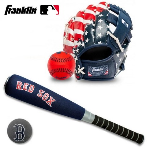 MLB 야구세트 보스톤 폼배트 + 스타 글러브 + 폼야구공