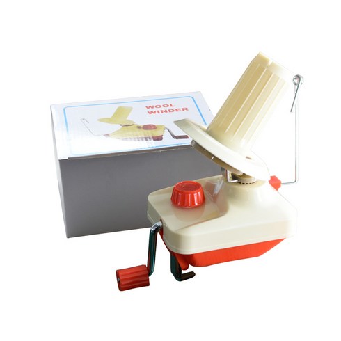 SMABAT 가정용 수동 울와인더 실 감는 기계 뜨개질 우산 모양 원사 문자열 공작 가정 수공예 용품 빨간색, 1개