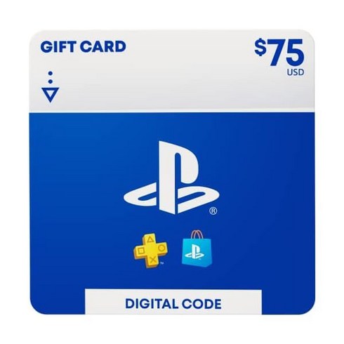 PlayStation Store 기프트 카드 [디지털 코드], 75 Code