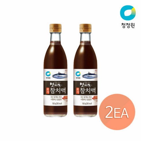 청정원 맛선생 꽃게 참치액 950g x 2개