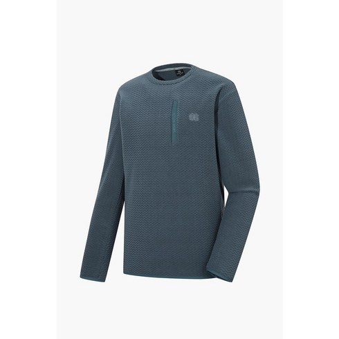 코오롱 스포츠남성 패턴 후리스 기모 플리스 라운드티 JWTBW22231GBU812243