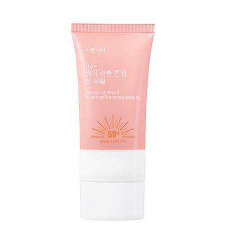 식물나라 산소수 생기 수분 톤업 선크림 100ml SPF50+ PA++++ [클렌징폼 샘플증정]