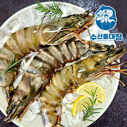 자연산 킹타이거새우 1마리(35-40cm) 1kg 대왕 블랙타이거 랍스터새우, 킹타이거새우 1미, 1개