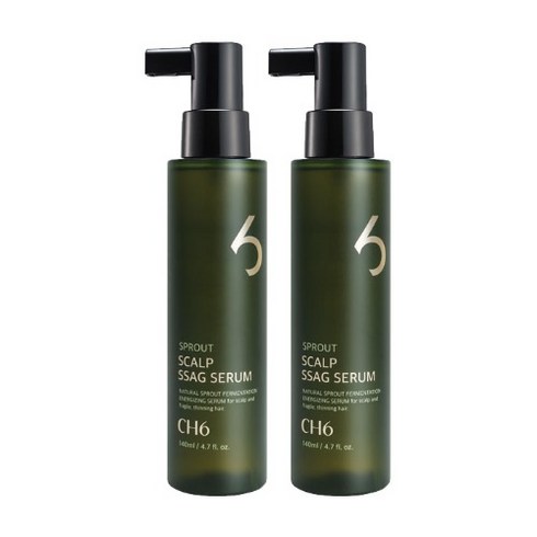 2023년 가성비 최고 탈모토닉 - CH6 스칼프 싹 세럼 탈모완화기능성 헤어토닉, 2개, 140ml