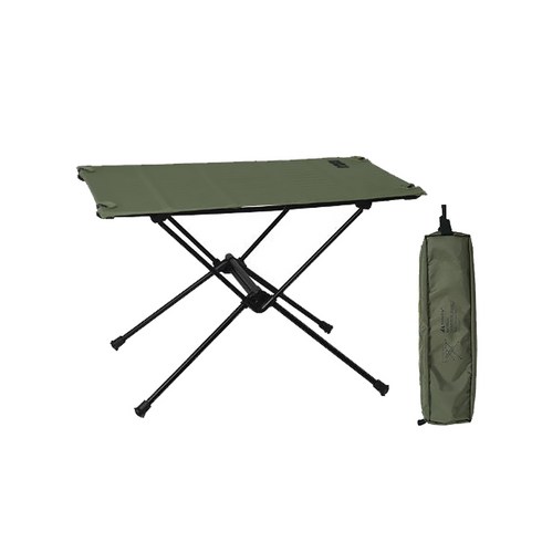 샤인트립 캠핑 초경량 접이식 백패킹 테이블 + 수납가방, 카키