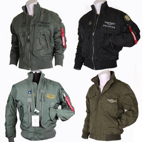 2023년 가성비 최고 항공점퍼브랜드 - 해외브랜드 춘추 항공점퍼 4종 엑스톤즈 프로퍼 춘추용 바람막이 항공 패딩 자켓 점퍼 잠바