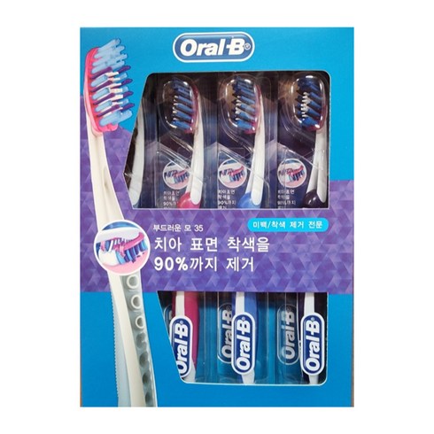 오랄비 프로플렉스 3D 화이트 칫솔, 3개, 4개입