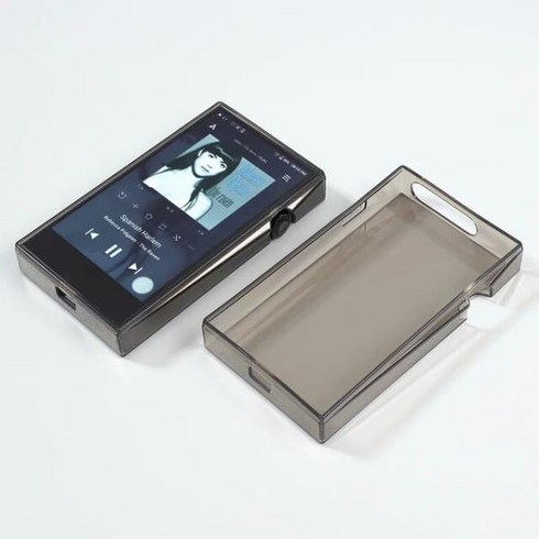 아이리버 Astell & Kern SP3000 용 소프트 클리어 크리스탈 TPU 보호 쉘 스킨 케이스 커버 전면 유리 포함, 한개옵션1, 02 SP3000 Black