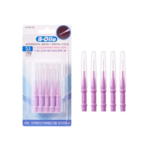 치간칫솔0.2 - 치간칫솔 ss 0.23 mm (5Pcs) 치과납품용, 5개입, 1개