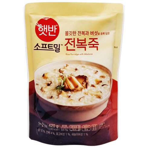 비비고 전복죽, 420g, 20개