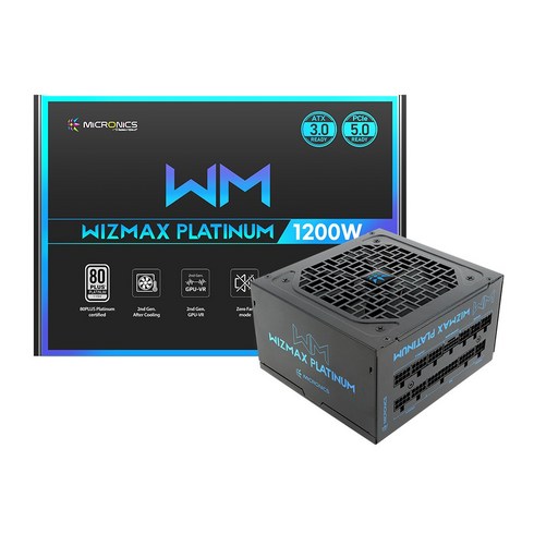 2024년 가성비 최고 마이크로닉스astroplatinum1200w풀모듈러 - 마이크로닉스 WIZMAX 1200W 80PLUS PLATINUM 풀모듈러 ATX 3.0 PCIE5/영샵