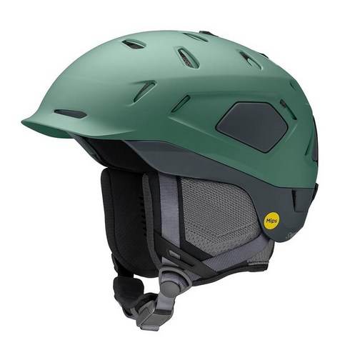 Smith Optics Nexus MIPS 유니 스노우 헬멧 - 매트 알파인 그린 슬레이트 스몰, Large