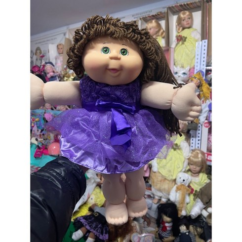 빈티지 양배추인형 선물로 좋은 귀여운 장난감 사람인형, 35~50cm, 블루 42cm