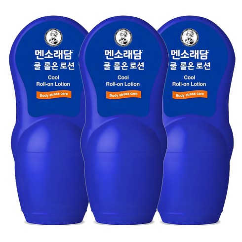 맨소래담 - 멘소래담 쿨 롤 온 바디로션, 50ml, 3개