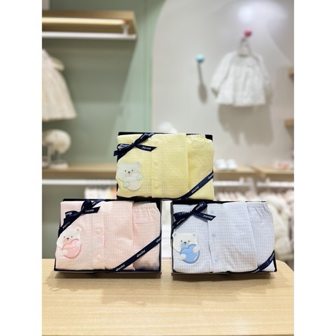 압소바 유아용 치곰 모달 내의 상하의 세트